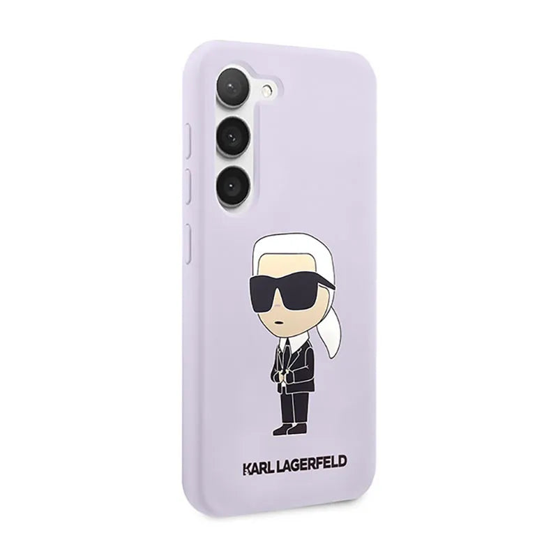 Karl Lagerfeld Silicone NFT Ikonik – dėklas Samsung Galaxy S23+ (violetinis)