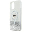 Karl Lagerfeld Liquid Glitter Karl Head MagSafe - dėklas, skirtas iPhone 16 Plus (skaidrus)