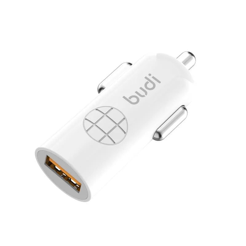 Budi – 1 USB automobilinis įkroviklis su LED indikatoriumi