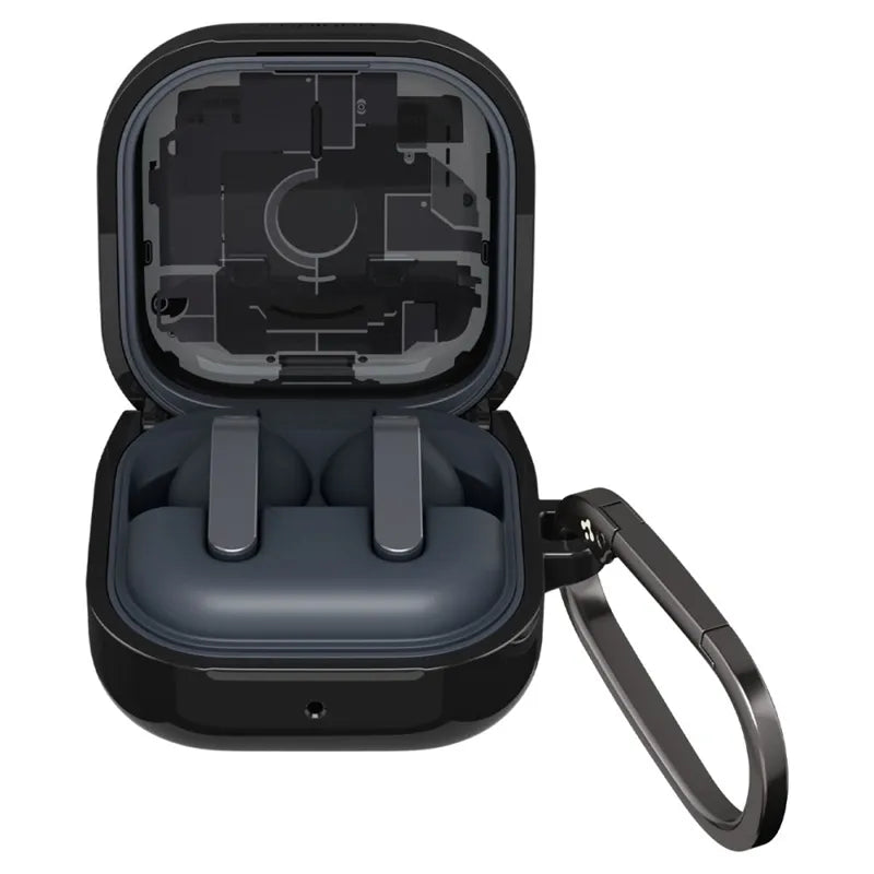 Spigen Ultra Hybrid – dėklas Samsung Galaxy Buds 4 / 4 Pro (Zero One Black)