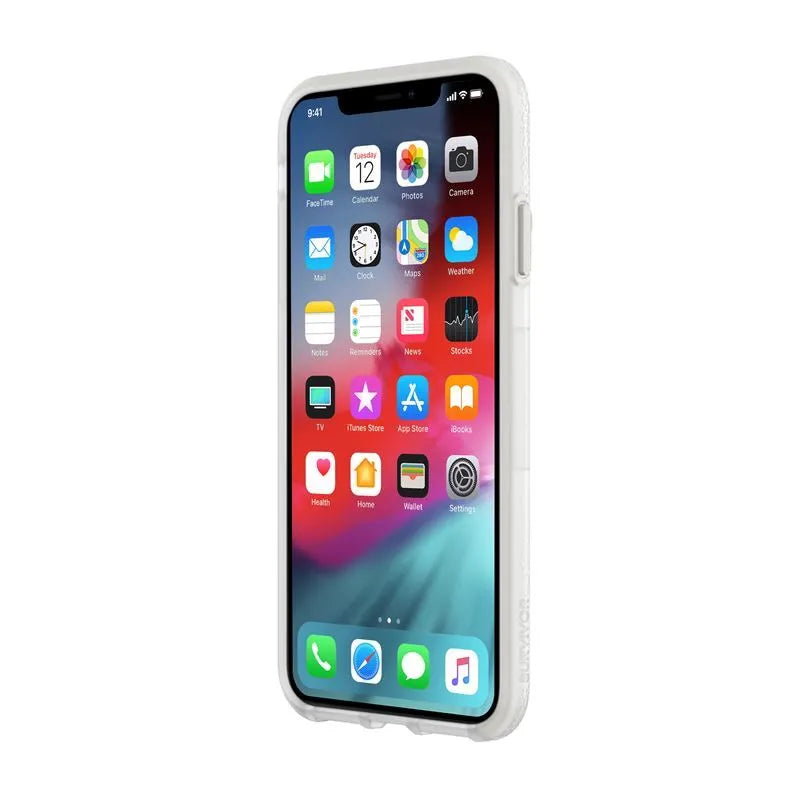 Griffin Survivor Endurance – Dėklas skirtas iPhone Xs Max (skaidrus/pilkas)