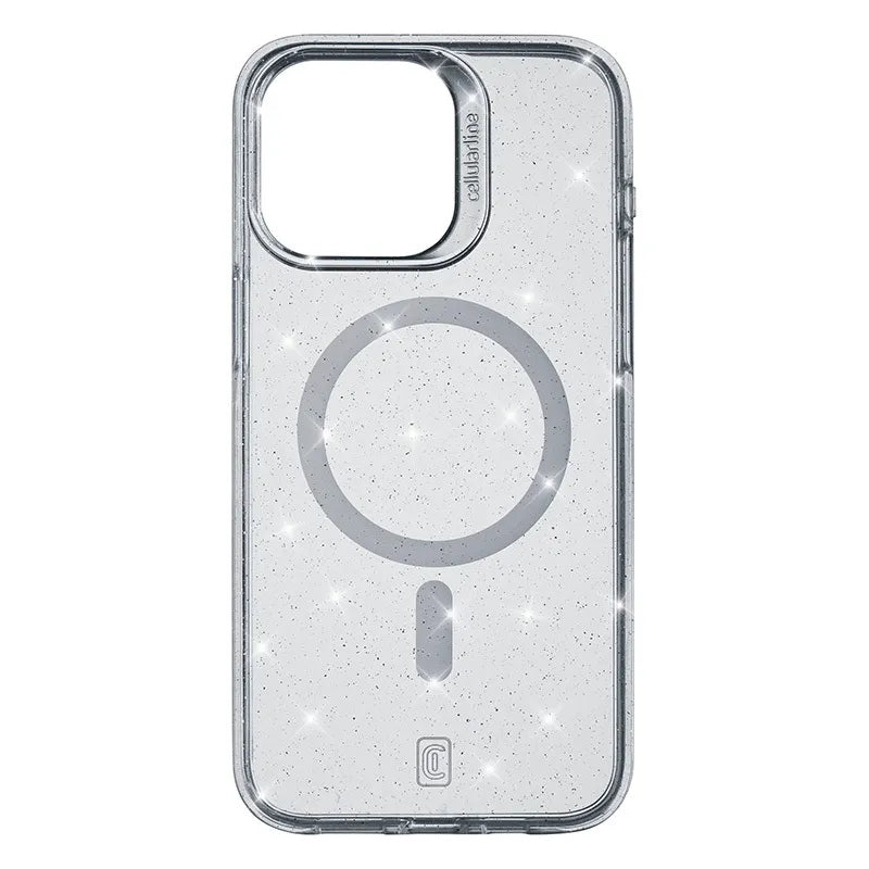 Cellularline Sparkle Mag – iPhone 15 Pro MagSafe dėklas (skaidrus)
