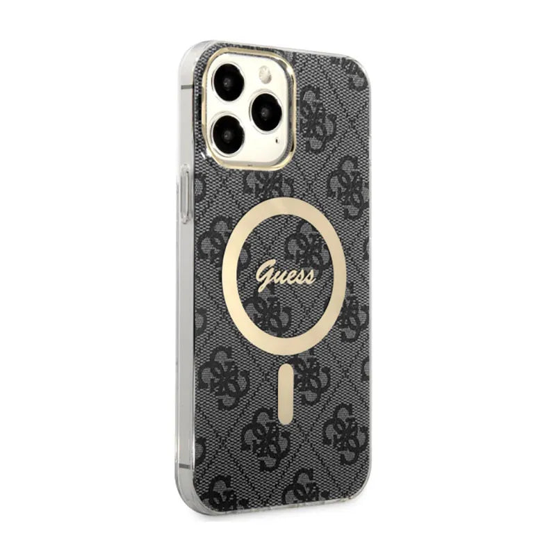 Guess 4G MagSafe – dėklas iPhone 13 Pro Max (juodas)
