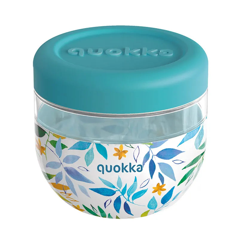 Quokka Bubble Food Jar - Maisto indelis / Pietų dėžutė 770 ml (Watercolor Leaves)
