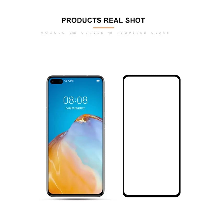 Mocolo 2.5D Full Glue apsauginis stiklas Huawei P40 telefonui