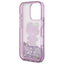 Hello Kitty Liquid Glitter 50TH Anniversary Party – dėklas Apple iPhone 16 Pro (violetinis)