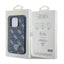 Guess 4G Triangle Metal Logo – dėklas iPhone 15 Pro (mėlynas)