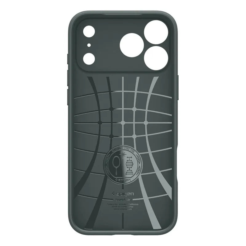 Spigen Liquid Air – dėklas, skirtas iPhone 17 Pro Max (Abyss Green)