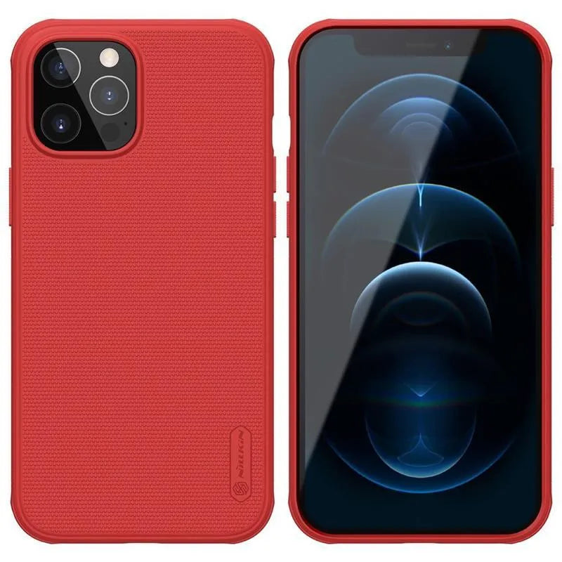 Nillkin Super Frosted Shield Pro – dėklas Apple iPhone 12 Pro Max (raudonas)