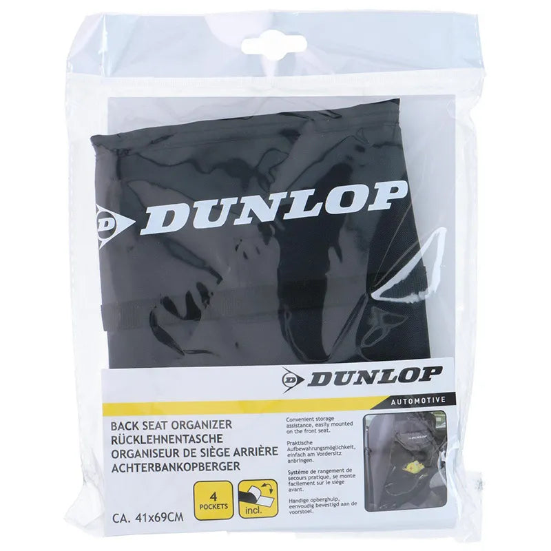 Dunlop – automobilinis organizatorius / daiktadėžė / sėdynės apsauga (juodas)