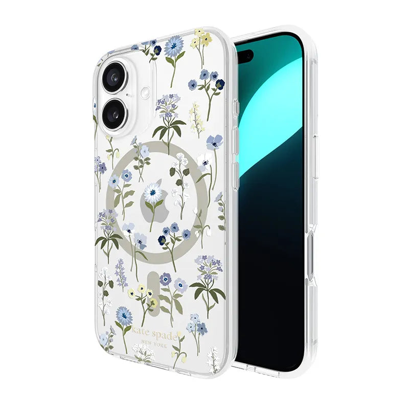 Kate Spade New York apsauginis MagSafe dėklas iPhone 16 (Precious Bloom)