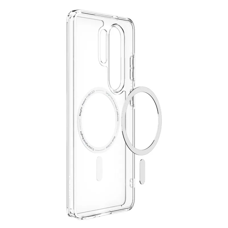 Spigen Ultra Hybrid Mag MagSafe – dėklas Samsung Galaxy S26 Ultra (skaidrus/baltas)