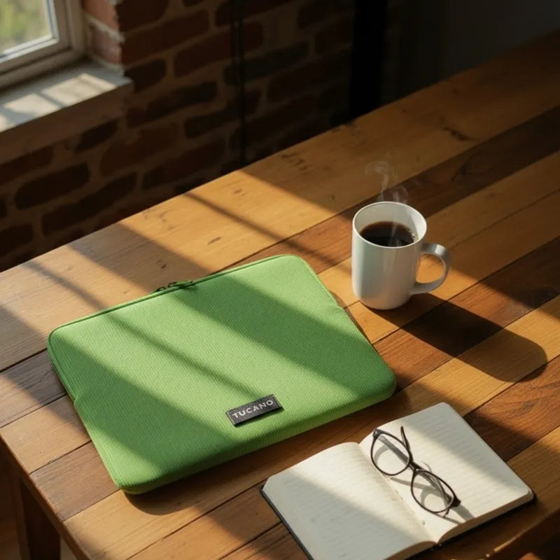 Tucano Colore2 – MacBook Air 13” dėklas (M5/M4/M3/M2/M1/2026-2018) / Pro 13" / Nešiojamieji kompiuteriai 12” (žalias)