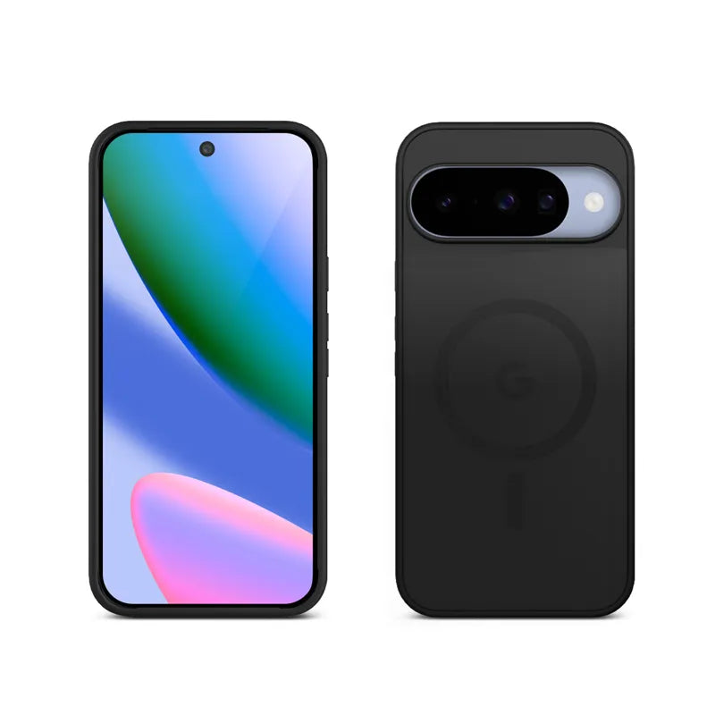 Crong Hybrid Matte Magnetic – MagSafe dėklas, skirtas Google Pixel 10 (juodas)