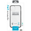 Speck Presidio Perfect-Clear su Impact Geometry – iPhone 15 Plus / 14 Plus dėklas su MICROBAN danga (skaidrus / juodas)