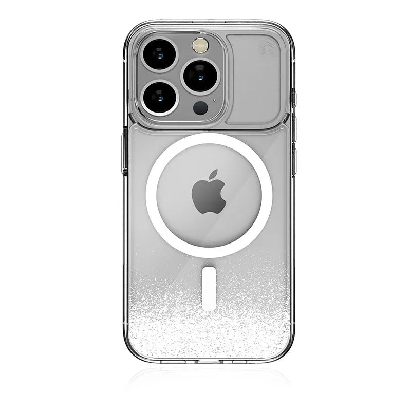 STM Relax Sand MagSafe – dėklas „iPhone 15“ (skaidrus / baltas)