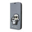 Karl Lagerfeld Booktype NFT Saffiano Karl & Choupette – Dėklas iPhone 14 Pro Max (sidabrinis)