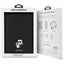Karl Lagerfeld Book Cover Saffiano Magnetic Karl & Choupette dėklas iPad Pro 11“ M4 (2024) (juodas)