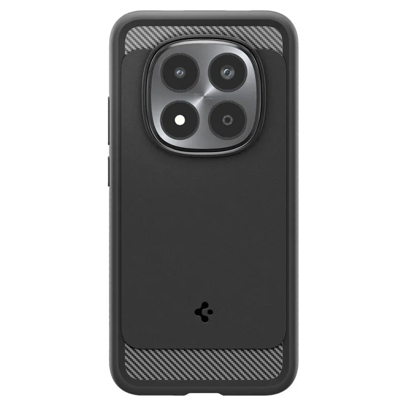 Spigen Rugged Armor – dėklas Xiaomi Redmi Note 15 Pro 5G (matinis juodas)