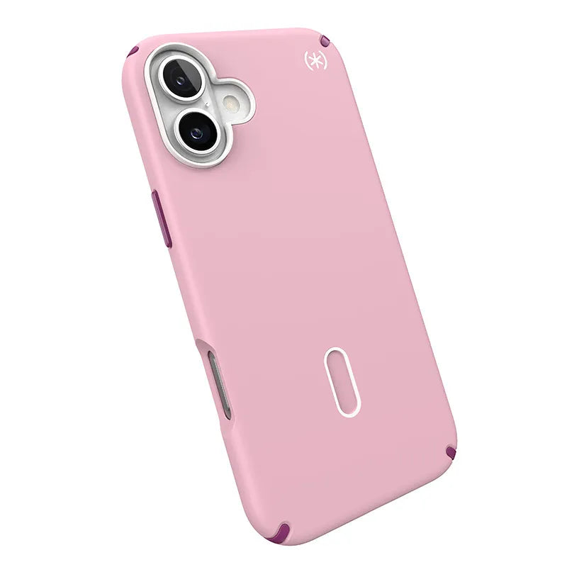 Speck Presidio2 Pro ClickLock & MagSafe – iPhone 16 Plus dėklas (Wednesday Pink / Boysenberry Purple / White)