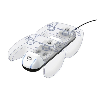 Trust GXT250 – įkroviklis 2 „PS5“ pulteliams