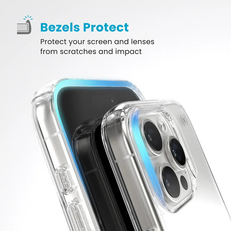 „Speck Presidio Perfect-Clear“ – „iPhone 16 Pro“ dėklas (skaidrus)