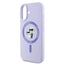Karl Lagerfeld Silicone Karl & Choupette Ring MagSafe – Dėklas iPhone 16 Plus (violetinis)