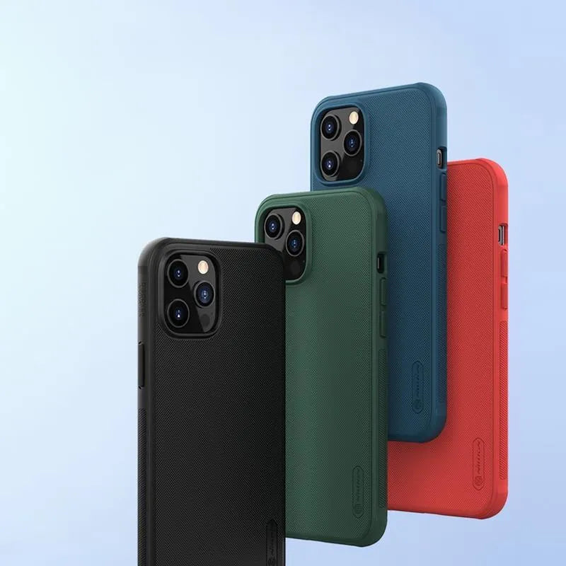 Nillkin Super Frosted Shield Pro – dėklas Apple iPhone 12 Pro Max (raudonas)