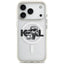 Karl Lagerfeld IML Glitter Karl & Choupette Sketch Logo MagSafe – Dėklas iPhone 17 Pro (skaidrus)