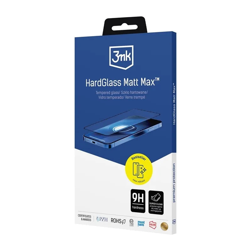 3mk HardGlass Matt Max – Matinis grūdintas stiklas skirtas Samsung Galaxy S25 Edge