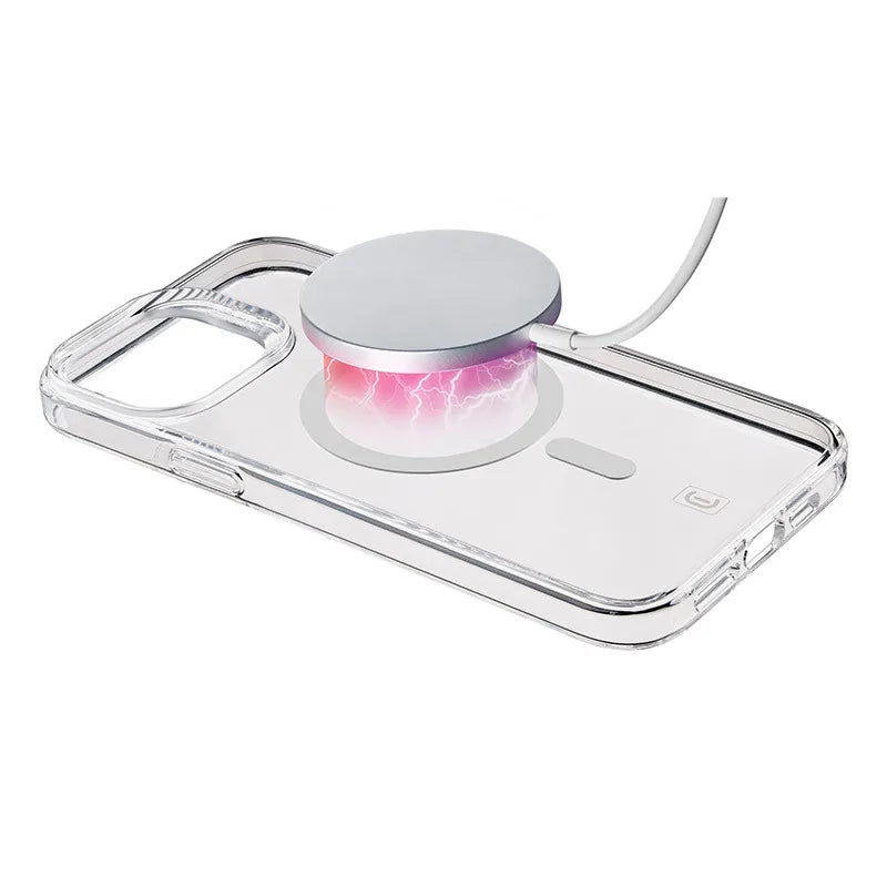 Cellularline Gloss Mag – iPhone 15 Pro MagSafe dėklas (skaidrus)