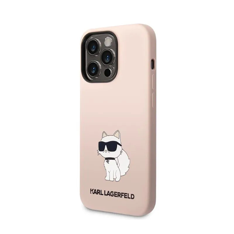 Karl Lagerfeld Silicone NFT Choupette - Dėklas iPhone 14 Pro Max (Rožinis)