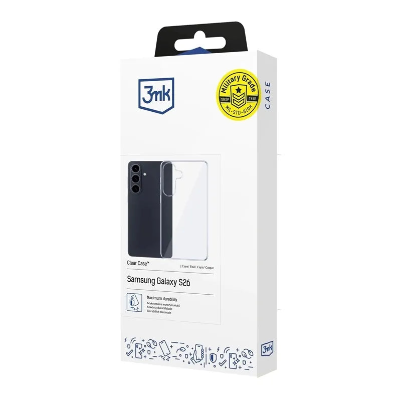 3MK Clear Case – dėklas Samsung Galaxy S26 (skaidrus)