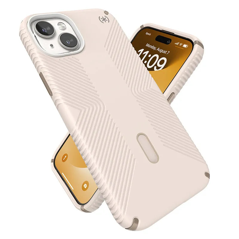 Speck Presidio2 Grip ClickLock & Magsafe - Dėklas iPhone 15 Plus / iPhone 14 Plus (Bleached Bone / Heirloom Gold / Hazel Brown)