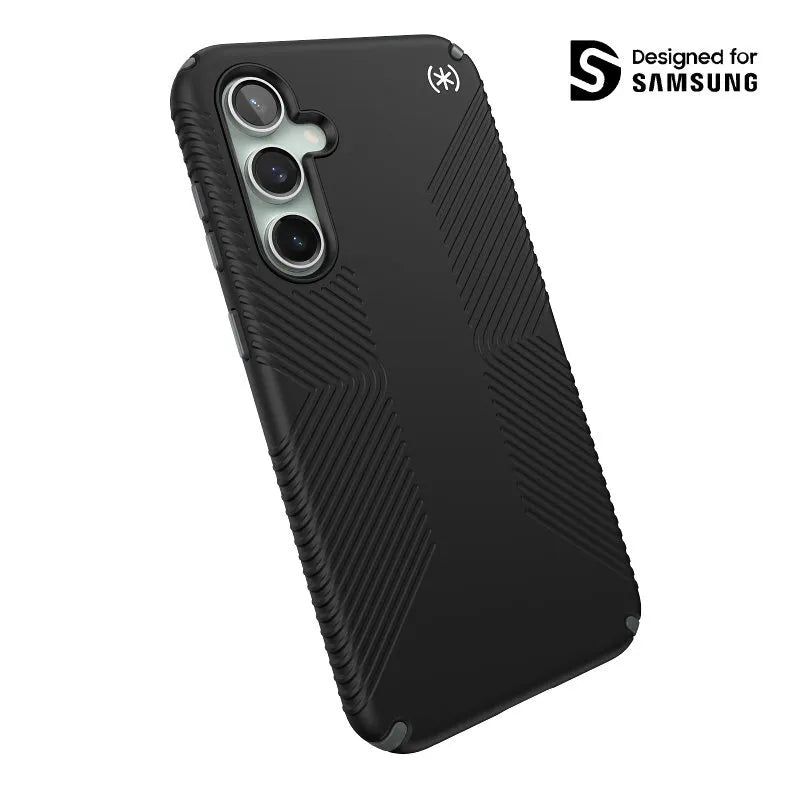 Speck Presidio2 Grip - dėklas Samsung Galaxy S23 FE (juodas/juodas/baltas)
