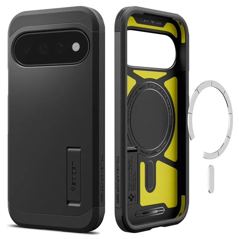 Spigen Tough Armor Mag MagSafe – dėklas Google Pixel 11 (juodas)