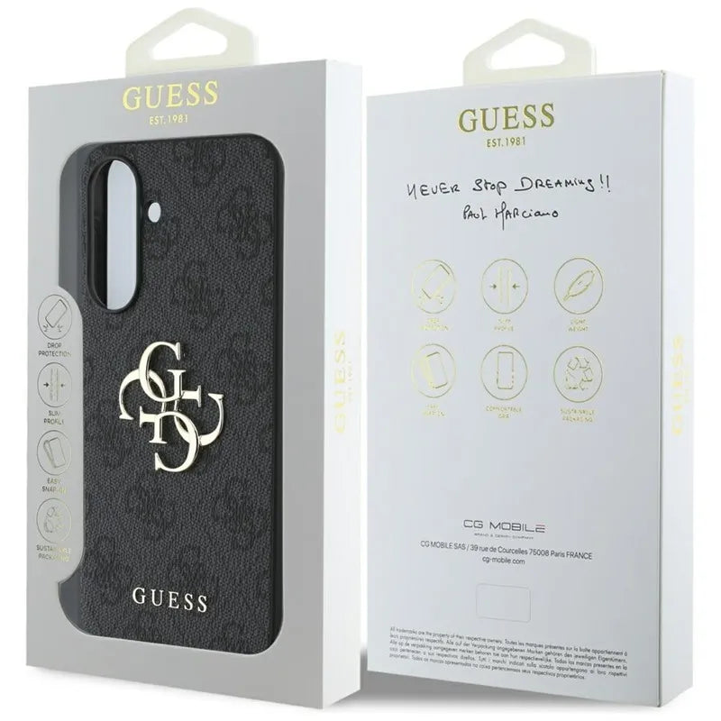 Guess Big 4G Logo Classic Logo – dėklas Samsung Galaxy A36 5G (juodas)