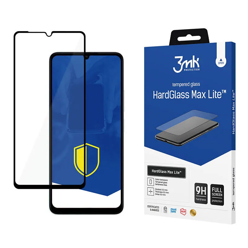 3mk HardGlass Max Lite – Grūdintas stiklas skirtas Xiaomi Redmi 13C / POCO C65 (juodas)