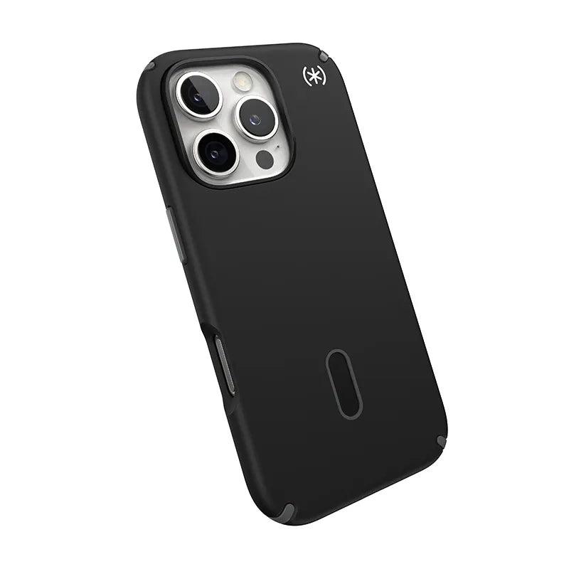 Speck Presidio2 Pro ClickLock & MagSafe – dėklas iPhone 16 Pro (juodas / skalūno pilkas / baltas)