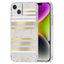 Case-Mate Pearl Stripes MagSafe – perlamutru dekoruotas dėklas, skirtas iPhone 14 Plus (Pearl Stripes)