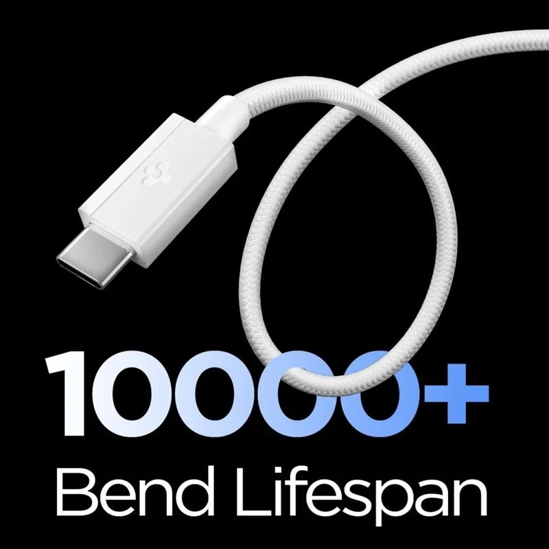 Spigen EB6015AC Essential – USB-A į USB-C kabelis 60W 1,5 m (baltas)