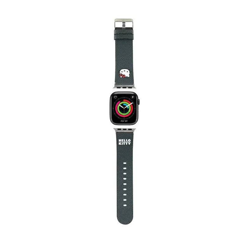 Hello Kitty dirželis Kitty Head – dirželis Apple Watch 38/40/41 mm (juodas)