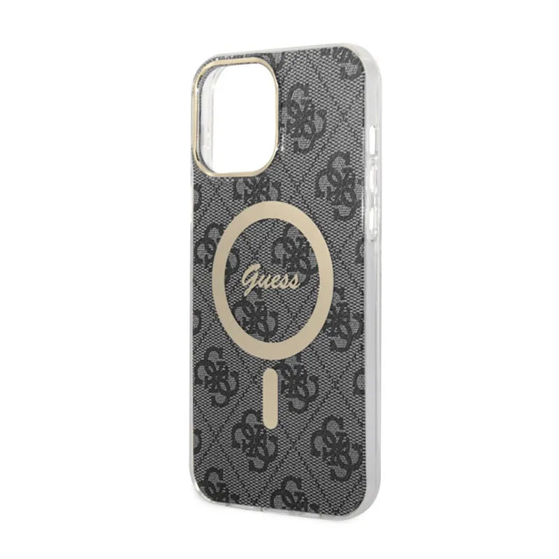 Guess 4G MagSafe – dėklas iPhone 13 Pro Max (juodas)