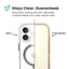 Speck Presidio Perfect Clear MagSafe - iPhone 17 dėklas (skaidrus / sidabrinis)