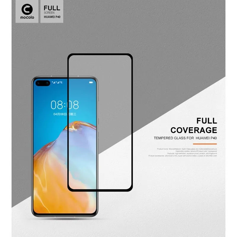 Mocolo 2.5D Full Glue apsauginis stiklas Huawei P40 telefonui