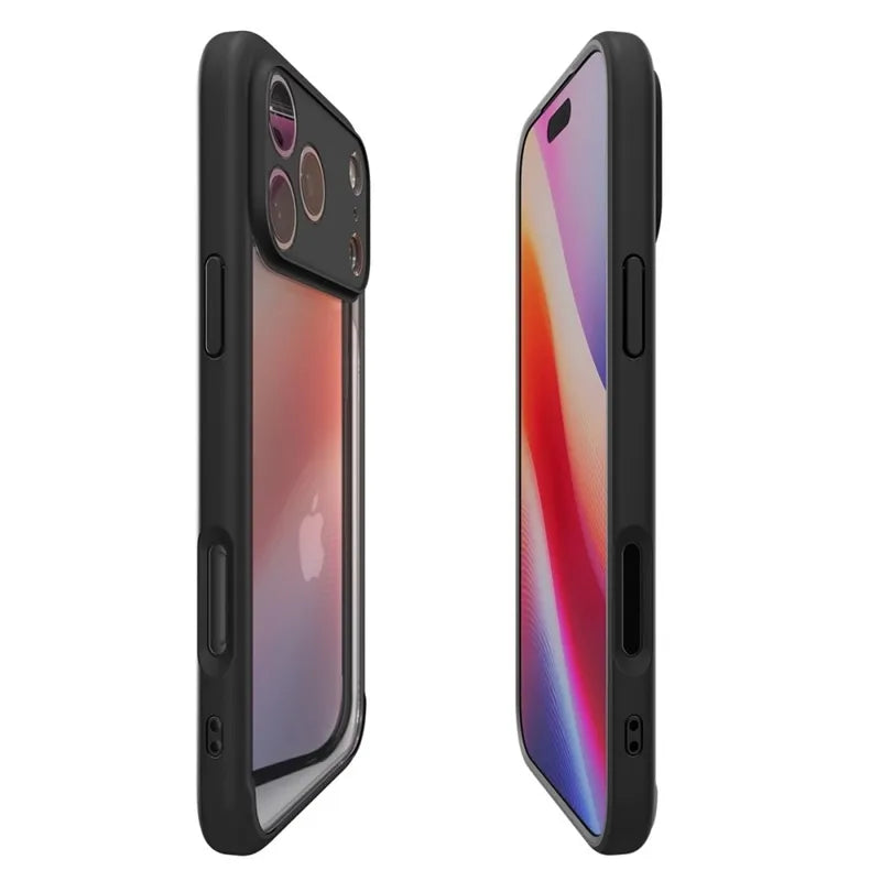 Spigen Ultra Hybrid – dėklas iPhone 17 Pro Max (matinė juoda)