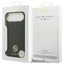 Guess Grained Strass Logo MagSafe - Dėklas iPhone Air (juodas)