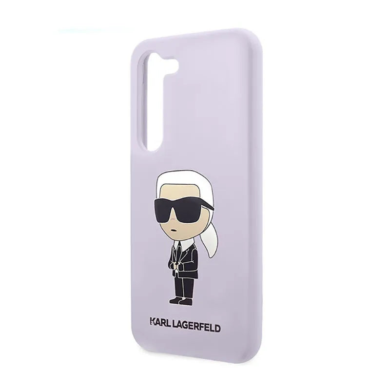 Karl Lagerfeld Silicone NFT Ikonik – dėklas Samsung Galaxy S23+ (violetinis)