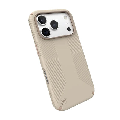 Speck Presidio2 Grip MagSafe dėklas, skirtas iPhone 18 Pro / 17 Pro (Papyrus)