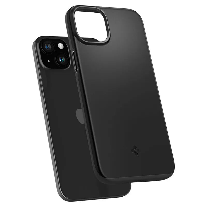 Spigen Thin Fit – dėklas iPhone 15 (juodas)